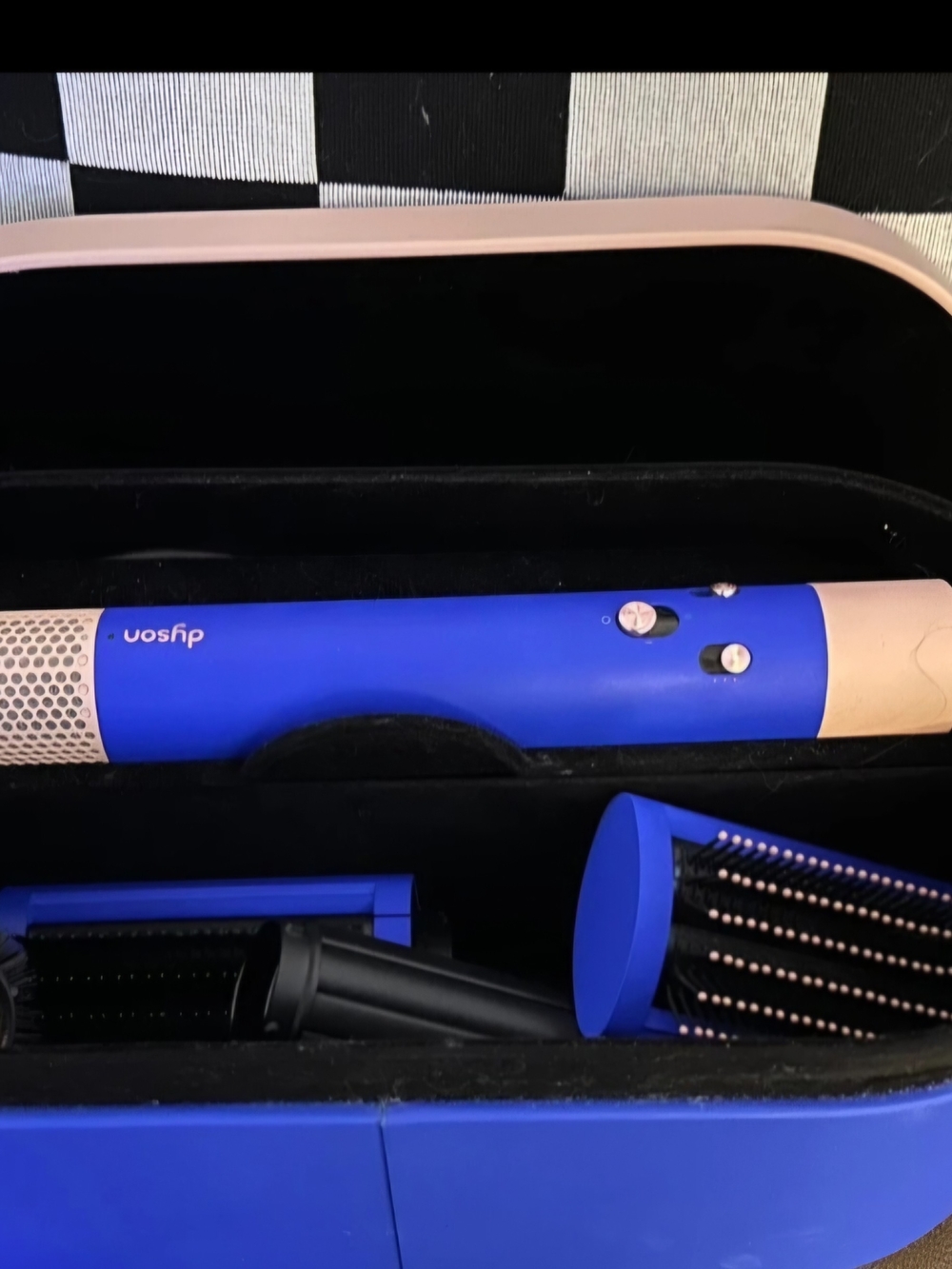 Dyson Blue and Rose Gold Multi-Brush Styler